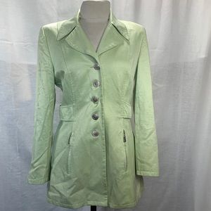 Vintage chartruese Trench Coat